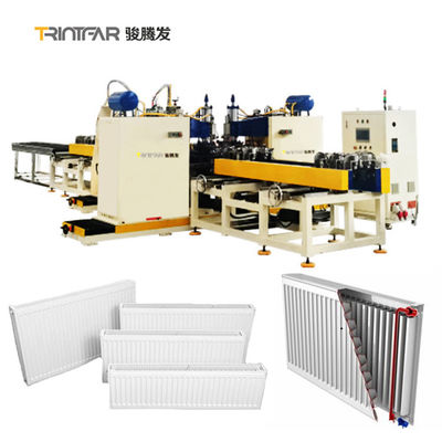 Máy biến áp điện Máy hàn tự động Dây chuyền sản xuất tấm tản nhiệt bằng thép ép