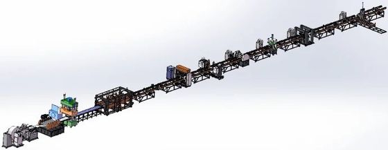 Dây chuyền sản xuất tự động hàn vây tản nhiệt dầu biến áp phân phối tường vây sóng làm mát