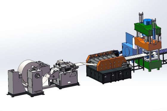 Đường dây sản xuất bộ làm mát biến áp hoàn toàn tự động tải và dỡ tự động