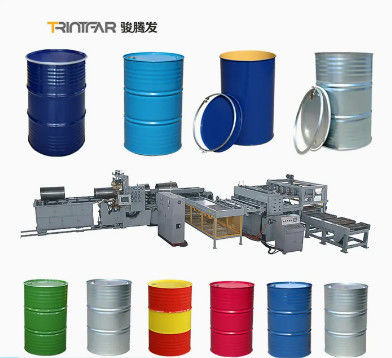 Dây chuyền sản xuất phuy thép 200L, vận hành bởi 11 người