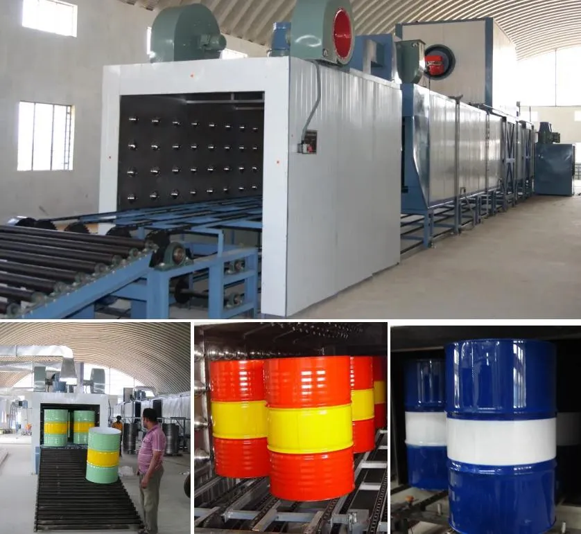 200L thép trống làm máy thép thùng dây chuyền sản xuất 4
